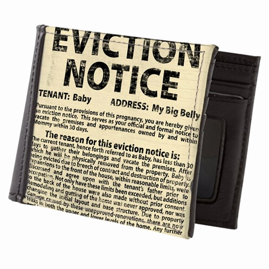 Baby Eviction Notice Template Unique Baby Eviction Notice Mens Wallet by Tsd Art Cafepress