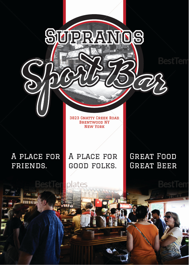 Bar Menu Template Free Inspirational Sports Bar Menu Design Template In Psd Word Publisher