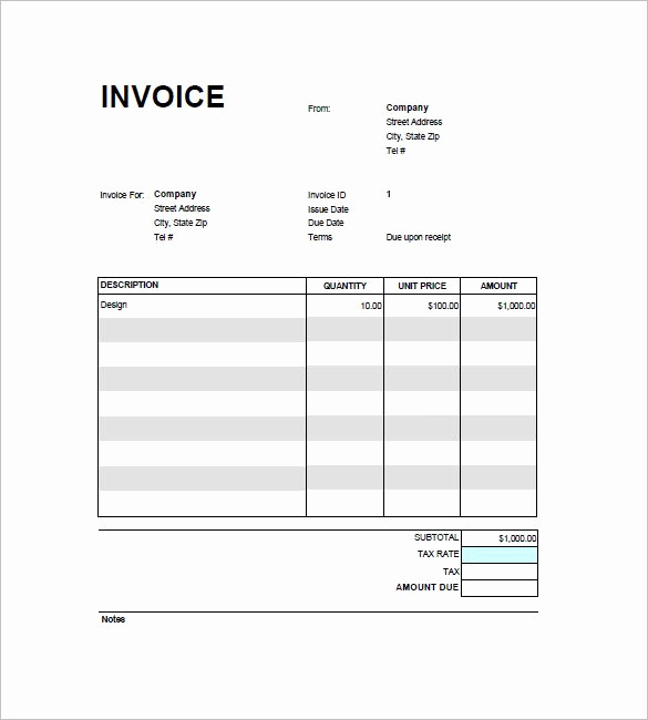 Basic Invoice Template Google Docs Best Of Free Invoice Template Google Docs