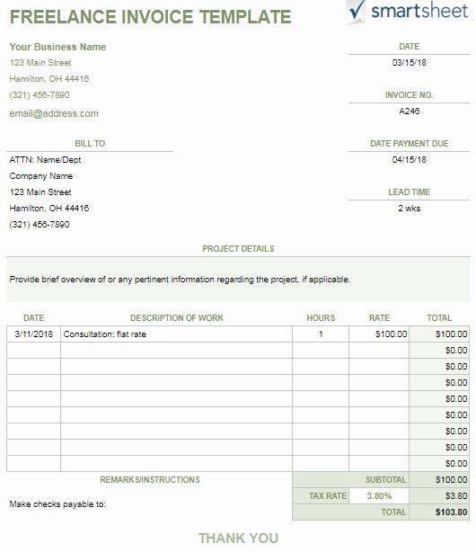 Basic Invoice Template Google Docs Lovely 15 Free Google Docs Invoice Templates