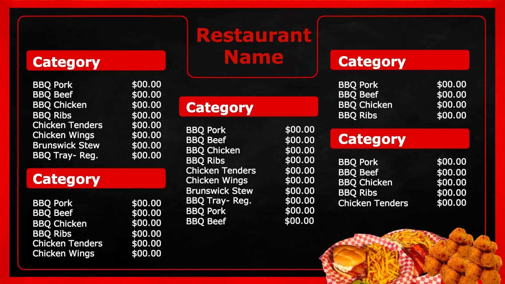 Bbq Catering Menu Template Best Of Bbq Menu Templates Word Excel Fomats