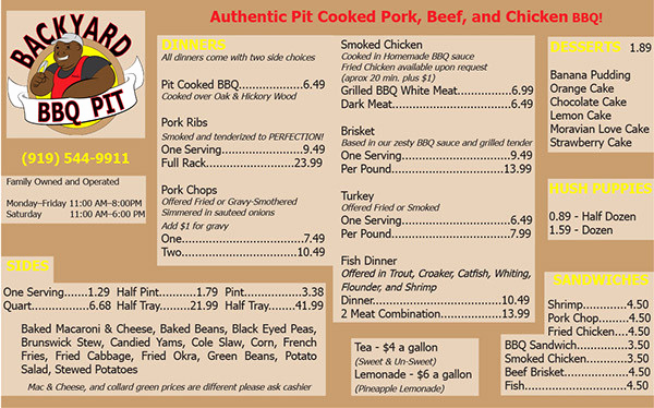 Bbq Catering Menu Template Unique 22 Printable Bbq Menu Templates Free &amp; Premium Download