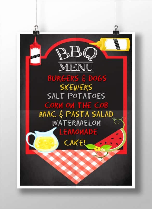 Bbq Catering Menu Template Unique Bbq Menu Templates Word Excel Fomats