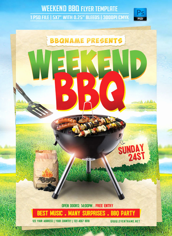 Bbq Menu Template Free Beautiful 20 Bbq Flyer Templates – Free Word Pdf Psd Eps