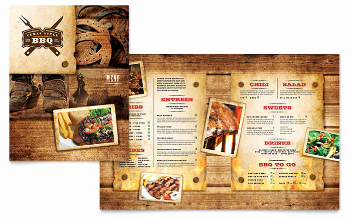 Bbq Menu Template Free Best Of Steakhouse Bbq Restaurant Menu Template Design