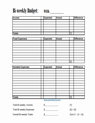 Bi Monthly Budget Template Beautiful 8 Weekly Bud Templates In Google Docs