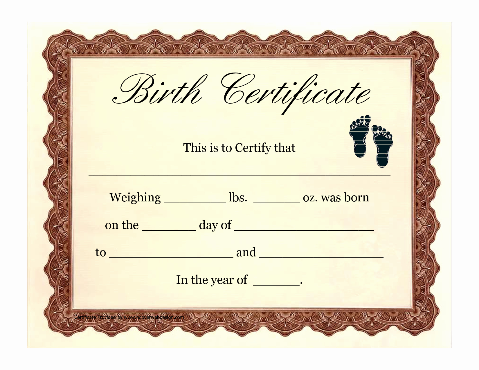 Birth Certificate Template Doc Beautiful Birth Certificate Template