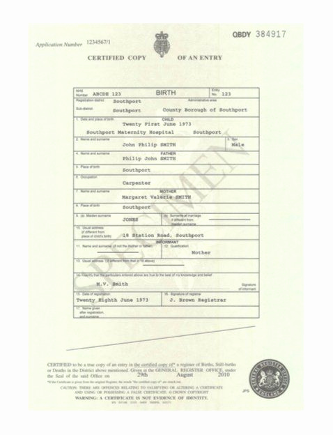 Birth Certificate Template Doc Luxury Birth Certificate Template 10 B