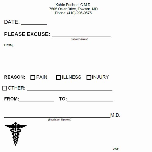 Blank Doctors Note Template Luxury 8 Best Of Blank Printable Doctor Note Pdf Fake