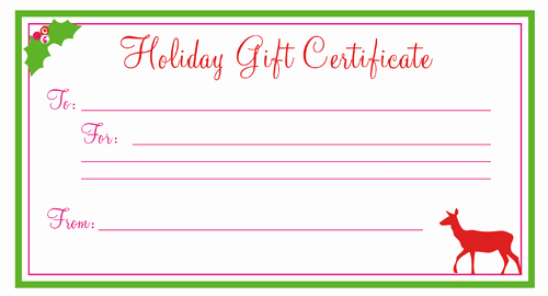 Blank Gift Certificate Template Word Beautiful 28 Cool Printable Gift Certificates