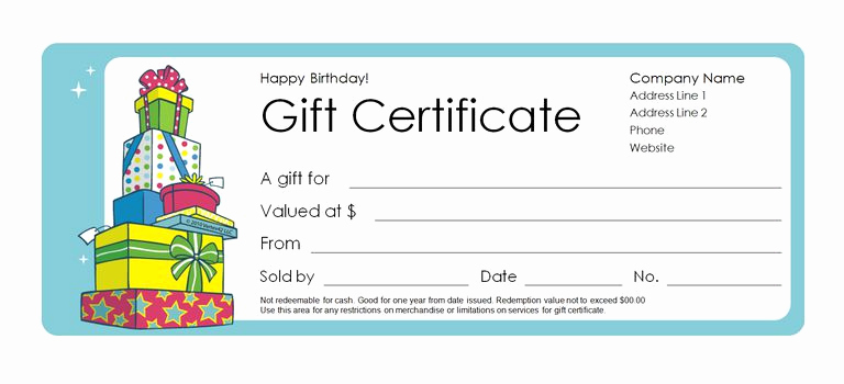 Blank Gift Certificate Template Word Best Of 173 Free Gift Certificate Templates You Can Customize