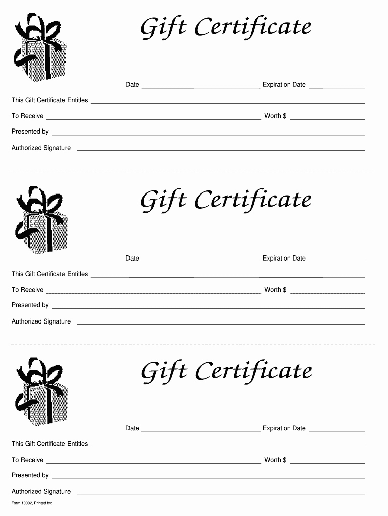 Blank Gift Certificate Template Word Inspirational Sample Gift Certificate Word Document
