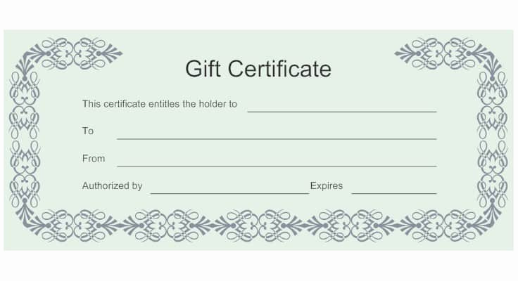 Blank Gift Certificate Template Word Unique 18 Gift Certificate Templates Excel Pdf formats