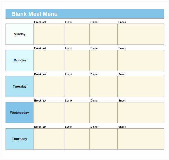 Blank Menu Template Free Download Elegant Sample Blank Menu Template 21 Download In Pdf Psd Eps