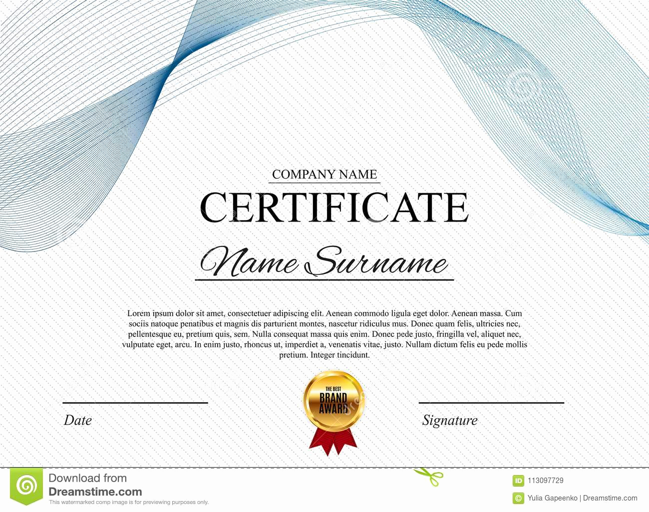 Blank Stock Certificate Template Free Best Of Certificate Template Background Award Diploma Design