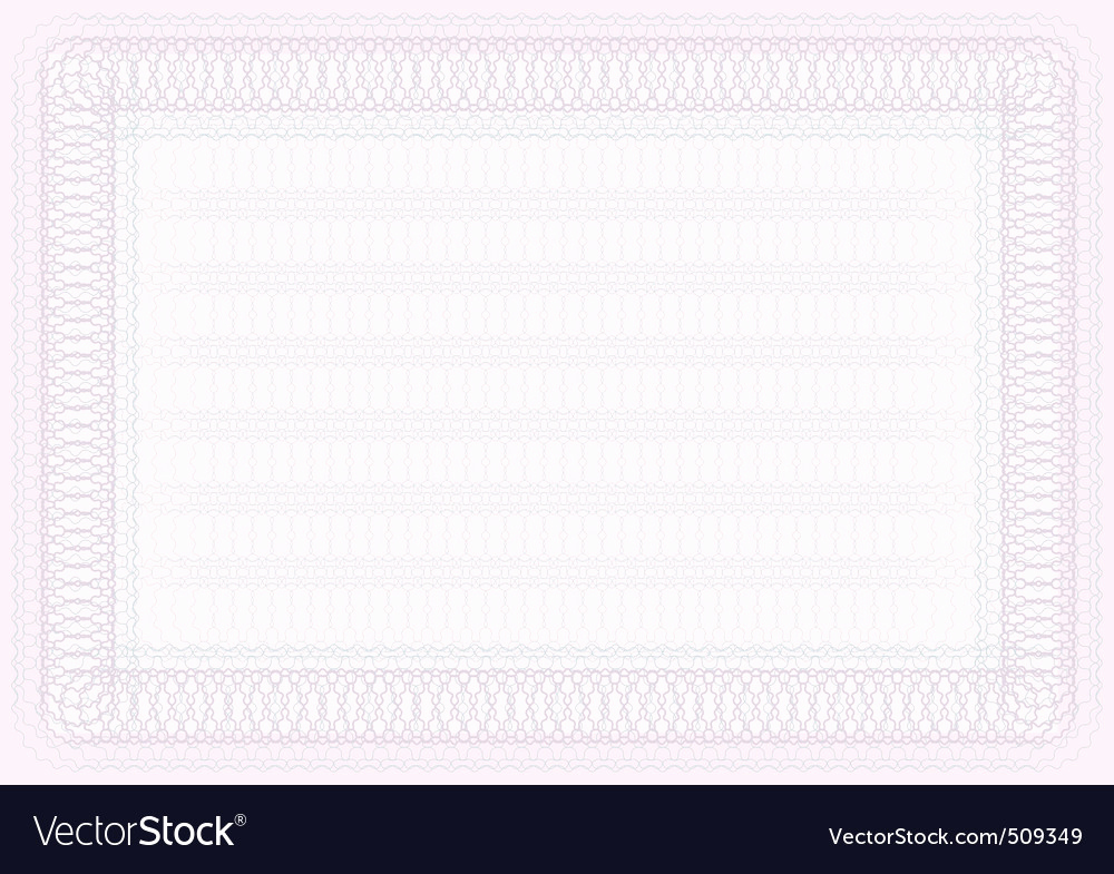 Blank Stock Certificate Template Free Inspirational Blank Certificate Template Royalty Free Vector Image