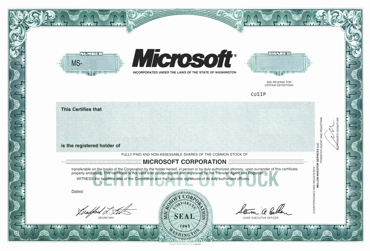 Blank Stock Certificate Template Free Inspirational Blank Free Mon Stock Certificate Template Microsoft Word