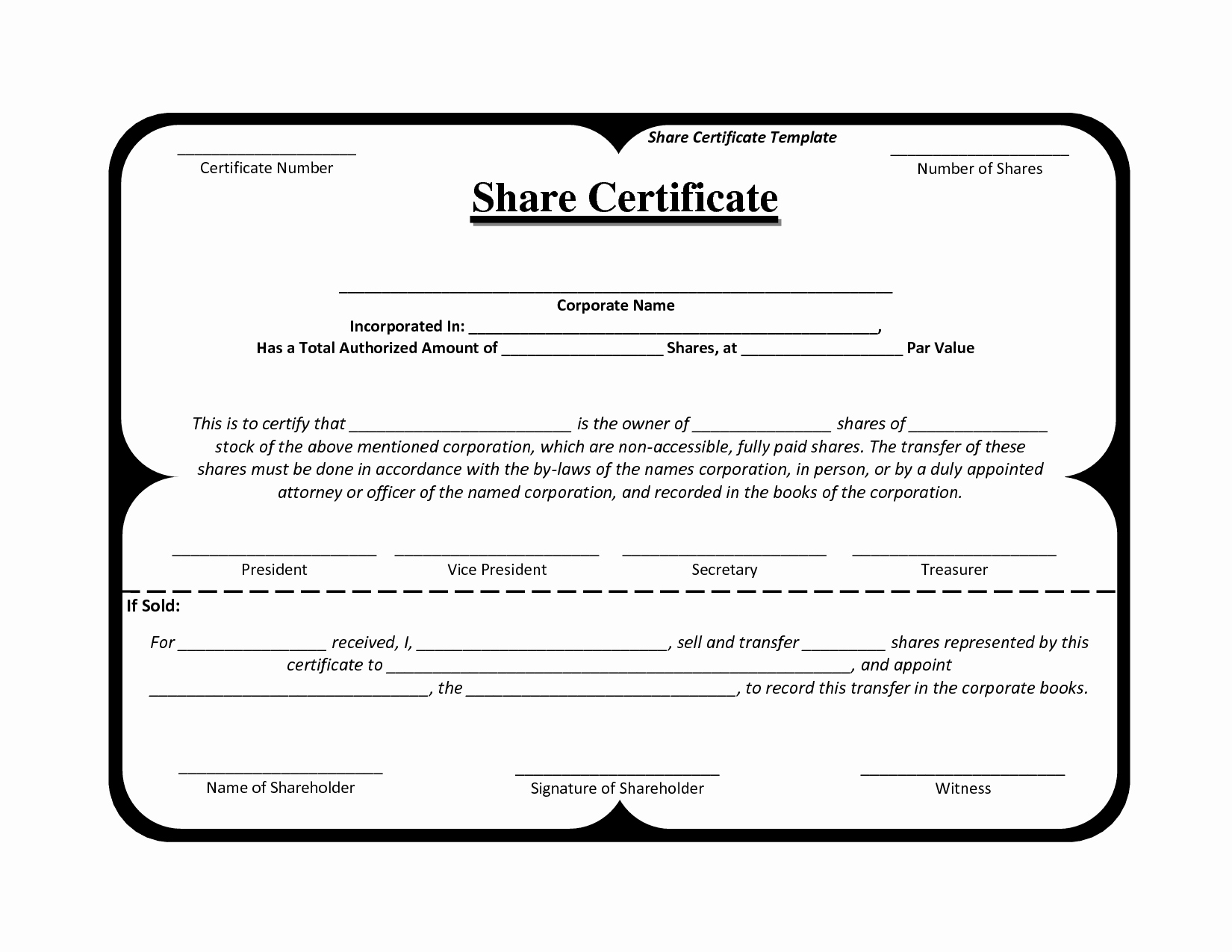 Blank Stock Certificate Template Free Inspirational Certificate Template south Africa – Planner Template