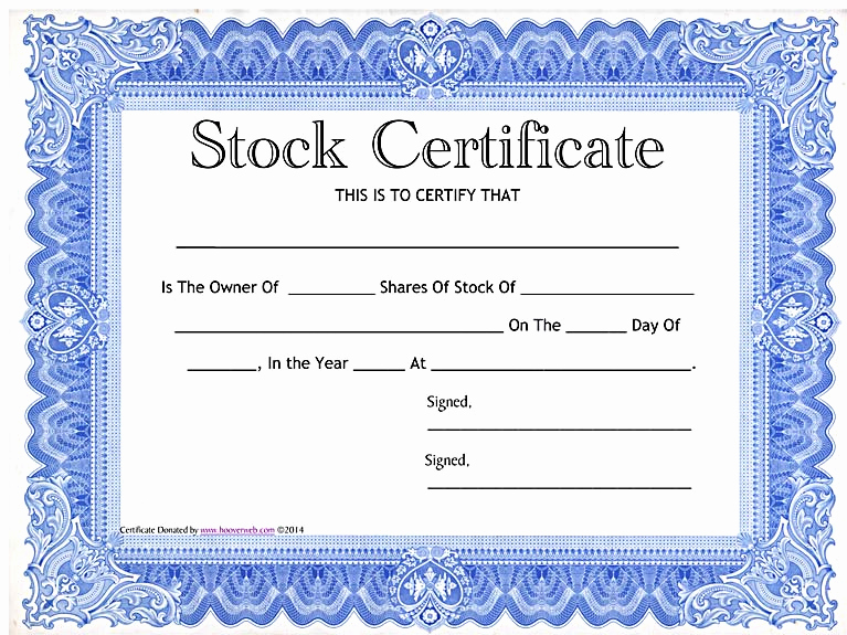 Blank Stock Certificate Template Free New Stock Certificate Template Free In Word and Pdf