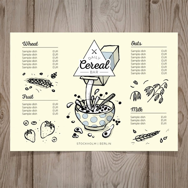 Breakfast Menu Template Free Inspirational 80 Breakfast Menu Templates Free Psd Vector Eps Png Ai