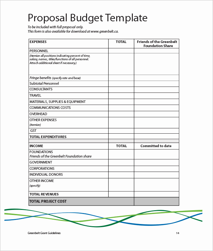 Budget Proposal Template Word Elegant Marketing Bud Template 30 Free Word Excel Pdf