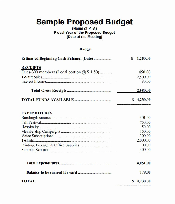 Budget Proposal Template Word Elegant Office Sample Bud Proposal Fice Bud Template