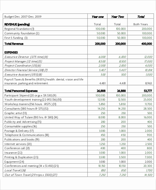 Budget Proposal Template Word Inspirational Non Profit Bud Template – Emmamcintyrephotography