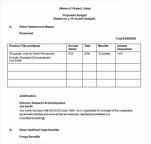 Budget Proposal Template Word Unique Free 20 Sample Bud Proposal Templates In Google Docs