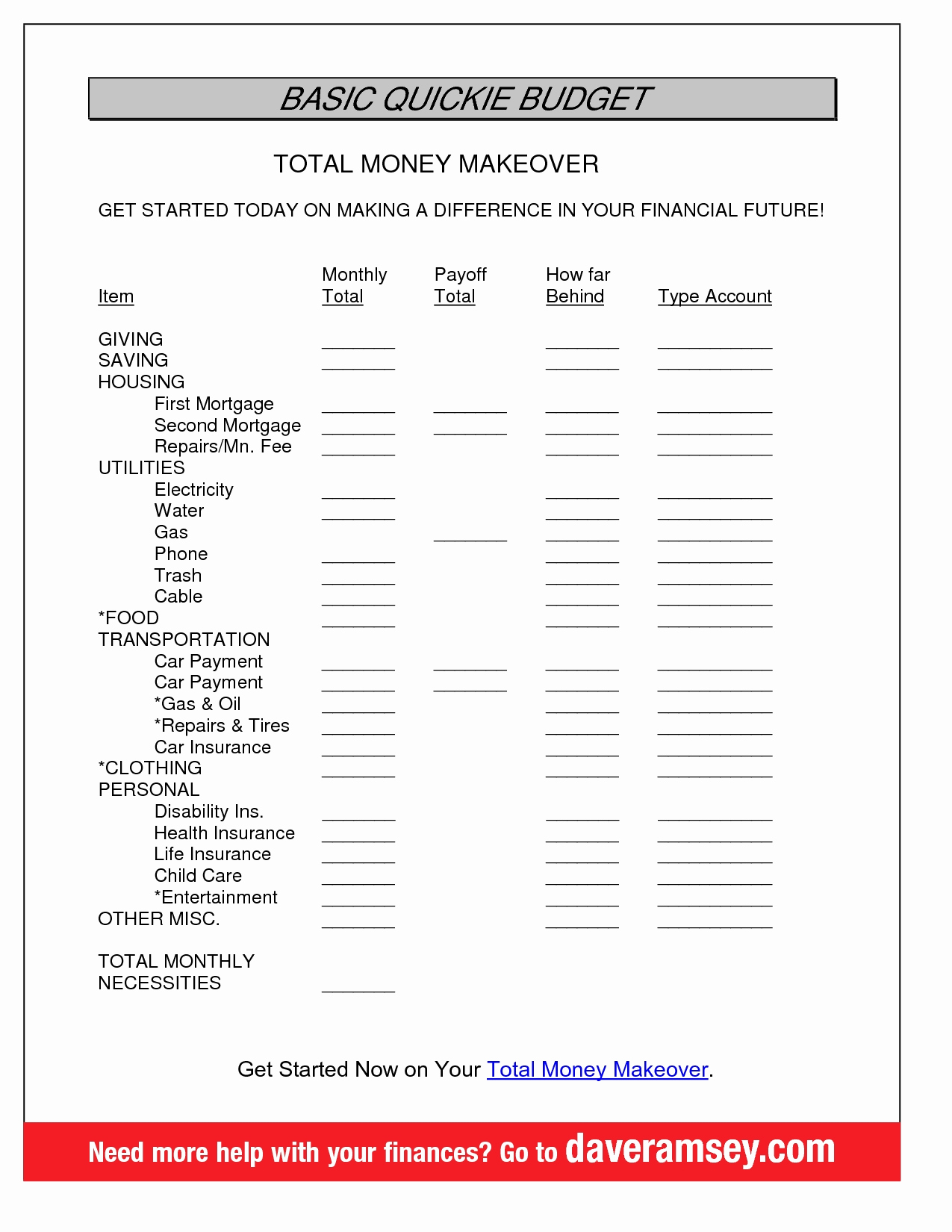 Budget Template Dave Ramsey Awesome Dave Ramsey Spreadsheet Template
