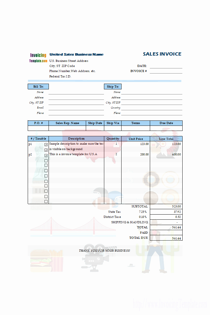 Car Sales Invoice Template Luxury Tax Invoice Templates for 11 Countries