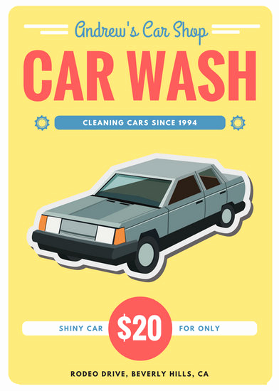 Car Wash Gift Certificate Template Luxury Customize 77 Car Wash Flyer Templates Online Canva