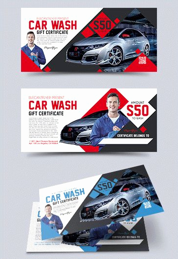 Car Wash Gift Certificate Template New Car