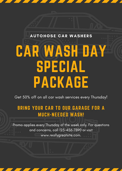 Car Wash Gift Certificate Template New Customize 44 Car Wash Flyer Templates Online Canva