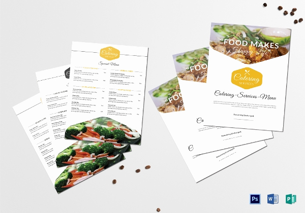 Catering Menu Template Word Beautiful 10 Catering Services Menu Templates Ai Indesign Word