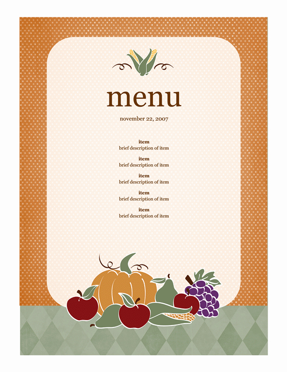 Catering Menu Template Word Elegant Menu Template Word