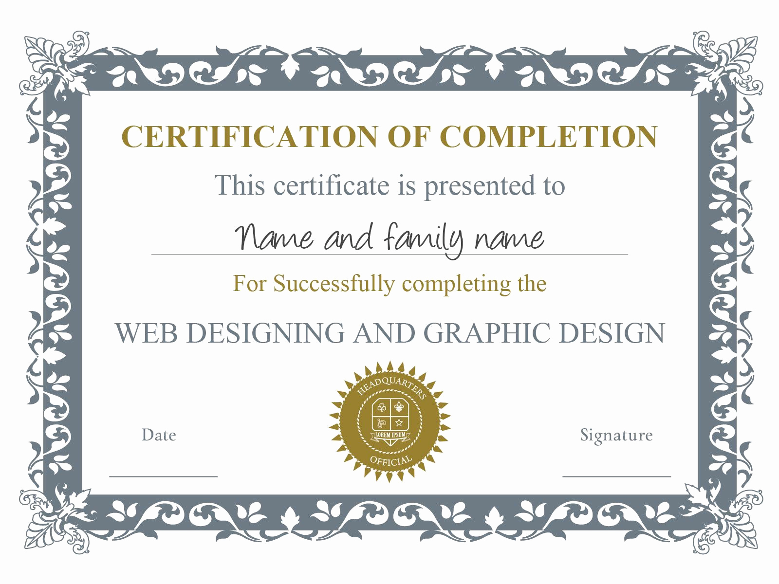 Certificate Of Accomplishment Template Inspirational Pin by Jannine Mullany On Certificate Templates