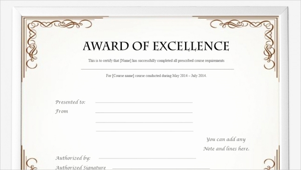 Certificate Of Achievement Template Free Best Of 99 Free Printable Certificate Template Examples In Pdf