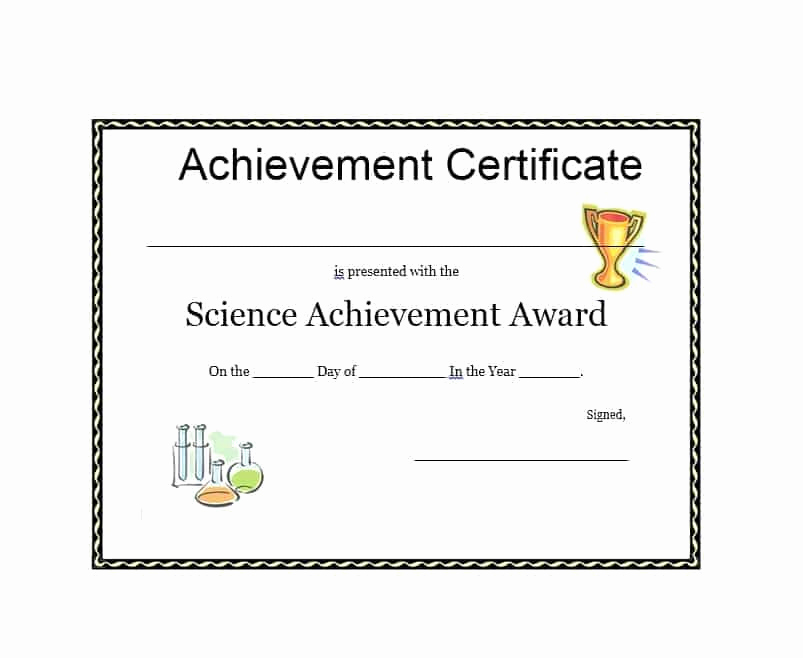 Certificate Of Achievement Template Free Elegant 40 Great Certificate Of Achievement Templates Free