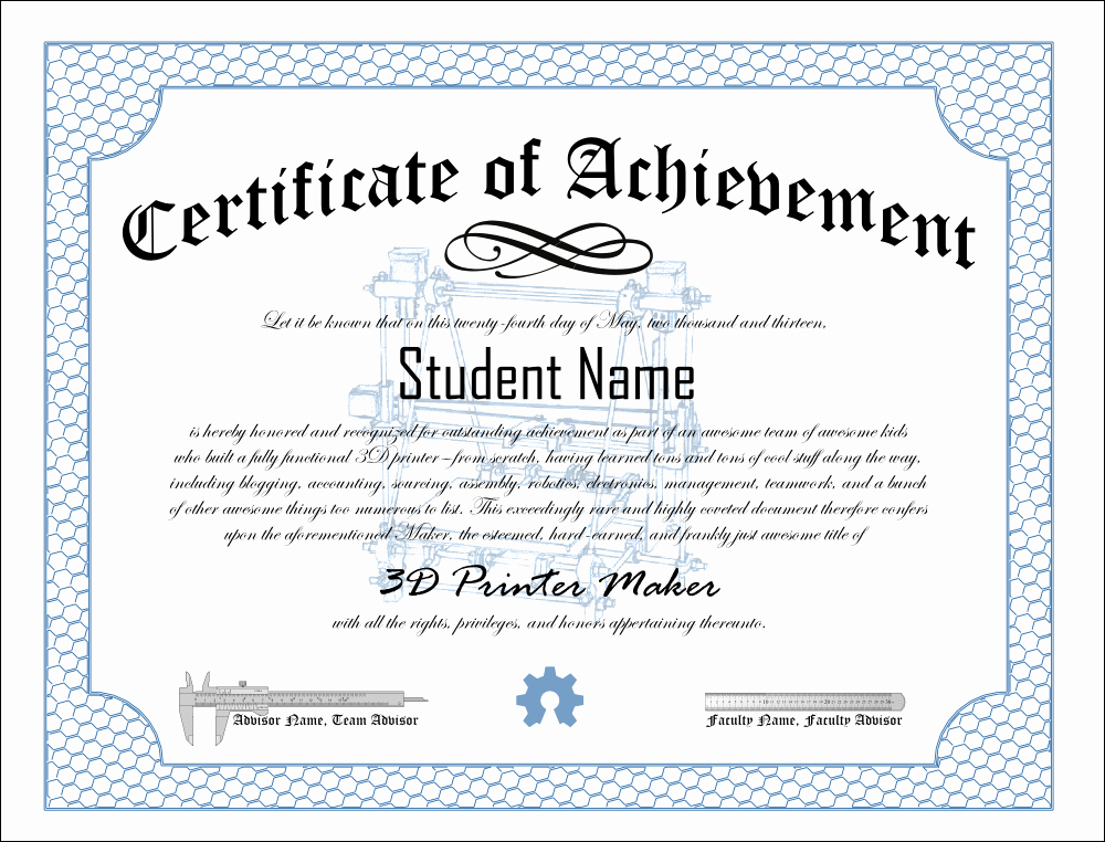 Certificate Of Achievement Template Free Elegant Print Pdf Blank Certificate Of Achievement