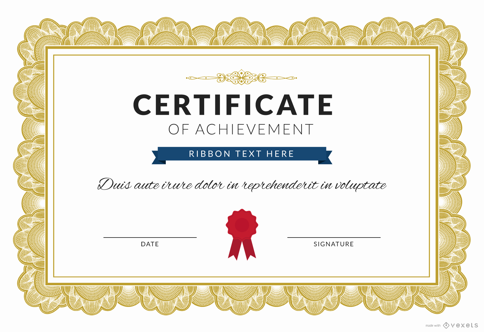 Certificate Of Achievement Template Free Fresh Certificate Of Achievement Maker Editable Design