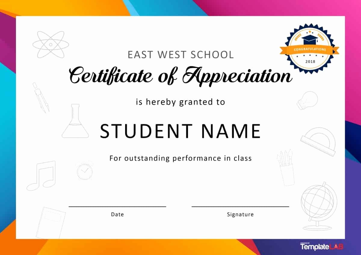 Certificate Of Appreciation Template Powerpoint New Certificate Appreciation Template Ppt