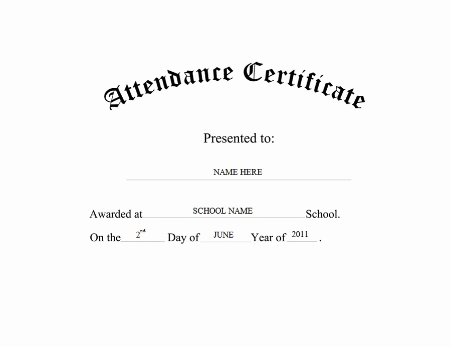 Certificate Of attendance Template Free Best Of attendance Certificate Free Templates Clip Art &amp; Wording