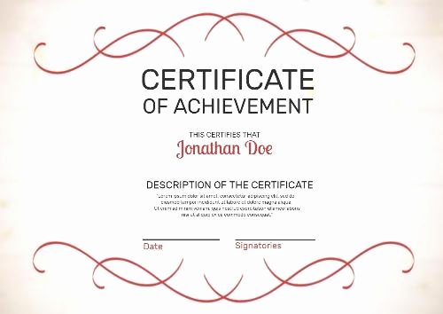 Certificate Of Life Template Beautiful Make Your Own Certificate Achievement In Seconds