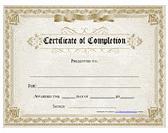 Certificates Of Completion Template Best Of 37 Free Certificate Of Pletion Templates In Word Excel Pdf