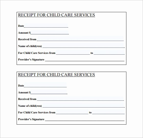 Child Care Invoice Template Awesome 21 Daycare Receipt Templates Pdf Doc