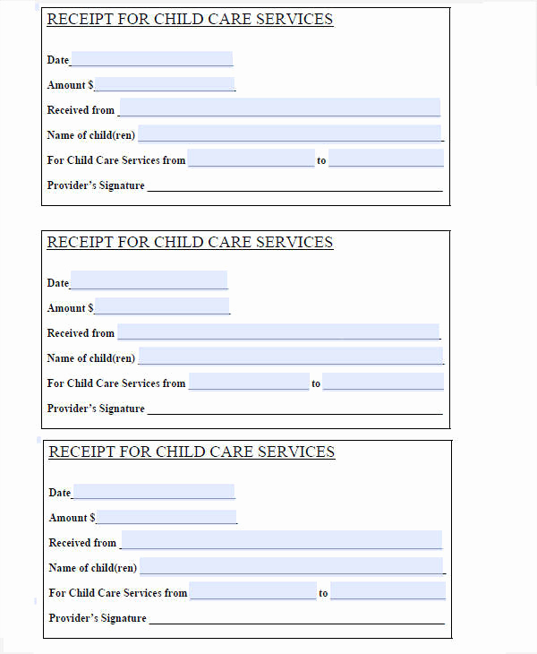 Child Care Invoice Template Best Of Free 7 Daycare Invoice Templates In Ms Word