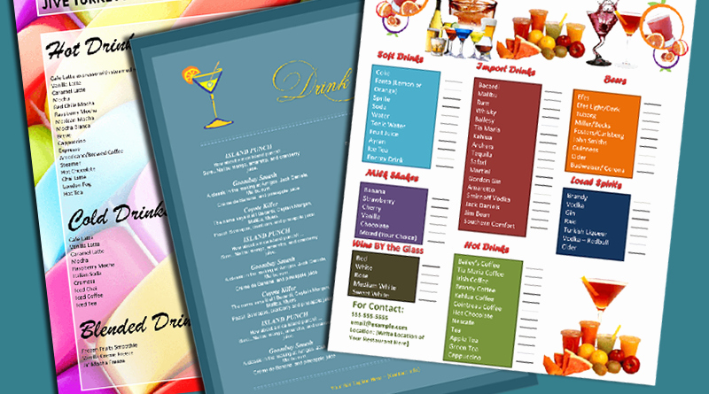 Cocktail Menu Template Free Unique 5 attractive Drink Menu Templates for Your Bar Business