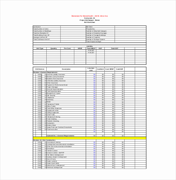 Commercial Construction Budget Template Inspirational 13 Construction Bud Templates Docs Pdf Excel