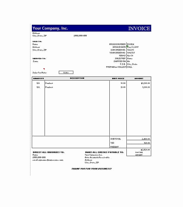 Commercial Invoice Template Word Luxury 44 Blank Mercial Invoice Templates [pdf Word