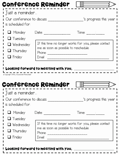 Conference Notes Template for Teachers Lovely This Folder Contains A Collection Of Classroom Management